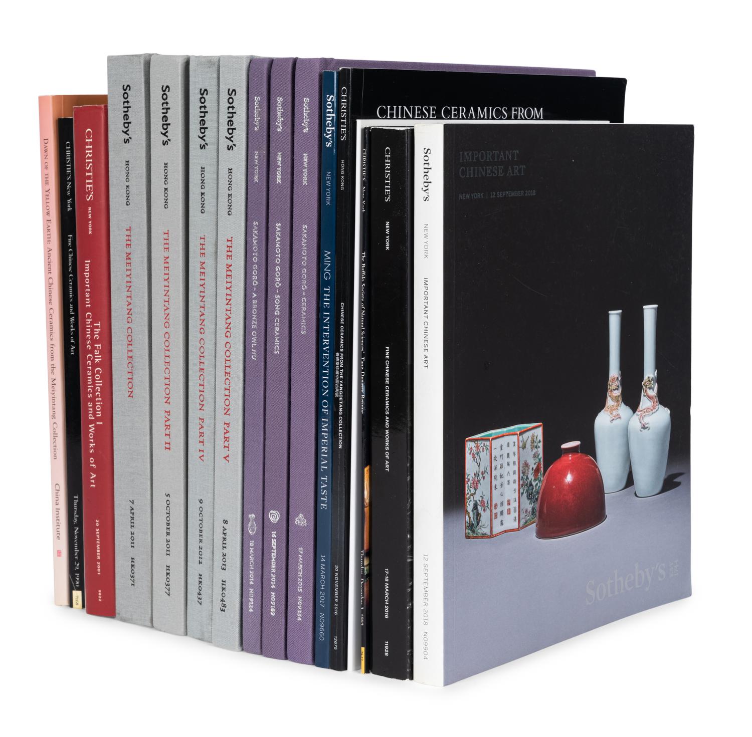 [CERAMICS — AUCTION CATALOGUE] A group of auction catalogues about Chinese Ceramics, comprising: