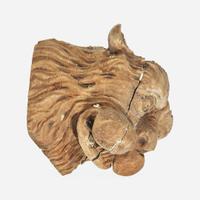 A carved wood lion head Pennsylvania, 19th century