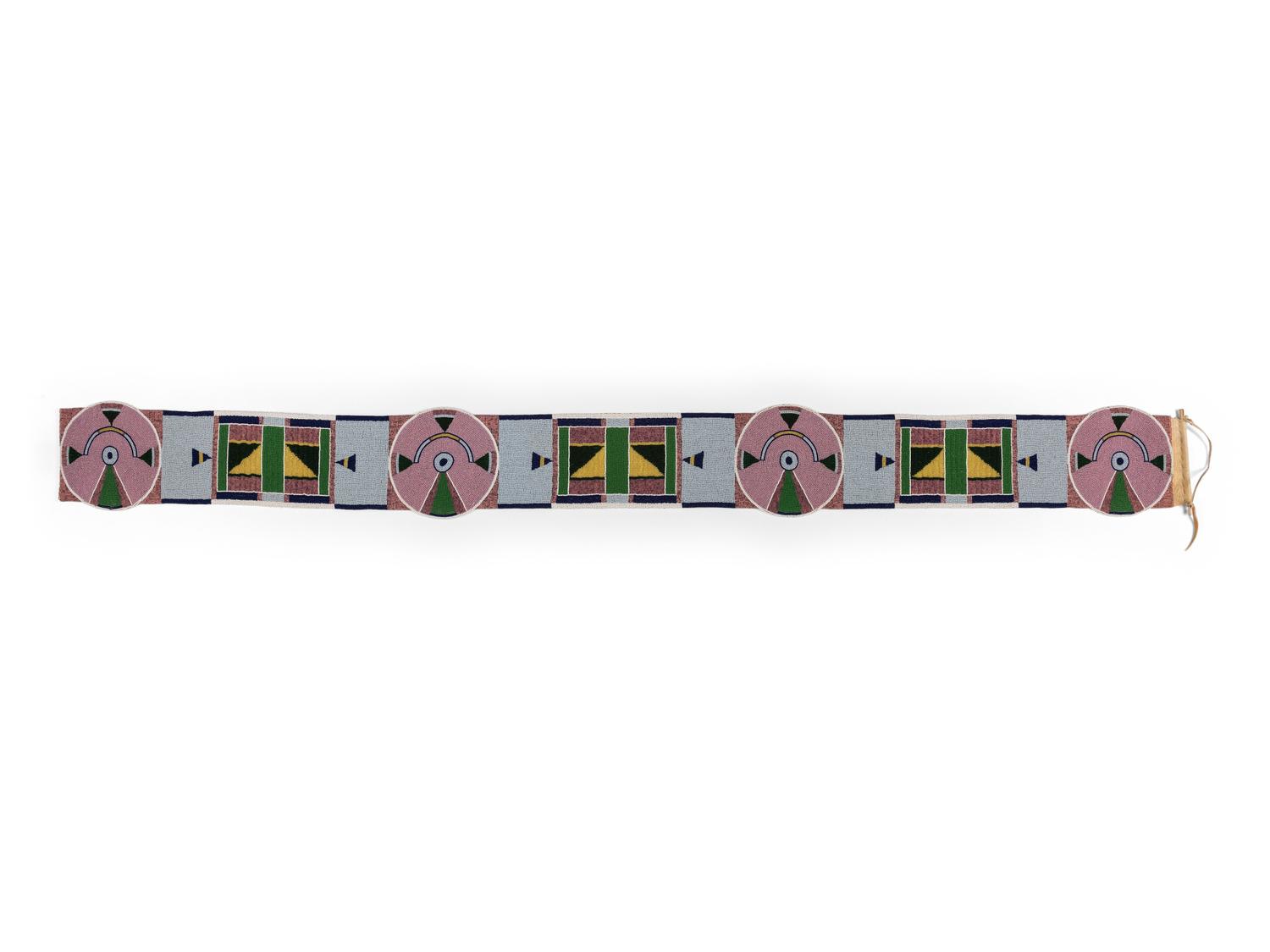 Contemporary Apsáalooke [Crow] Beaded Blanket Strip