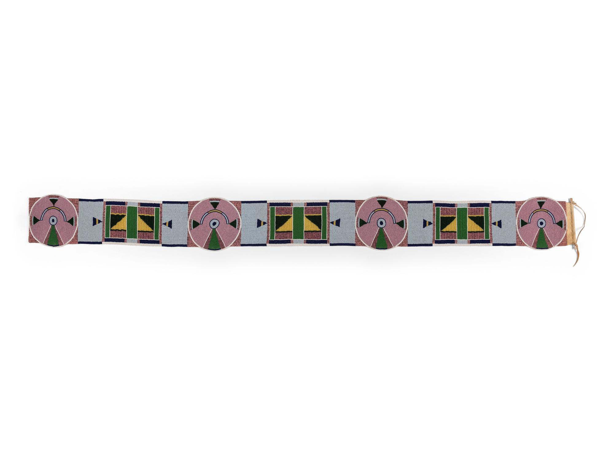 Contemporary Apsáalooke [Crow] Beaded Blanket Strip