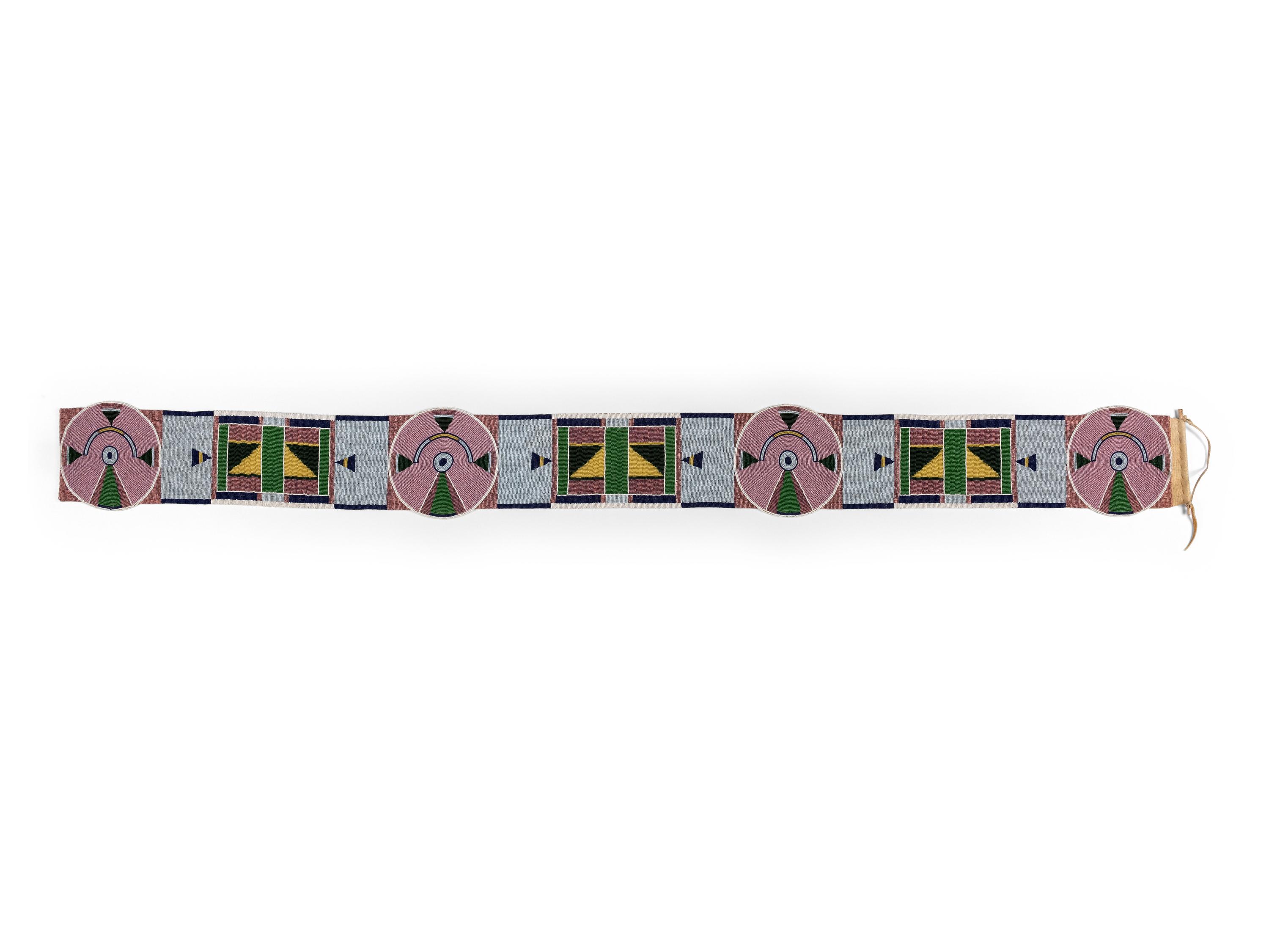Contemporary Apsáalooke [Crow] Beaded Blanket Strip