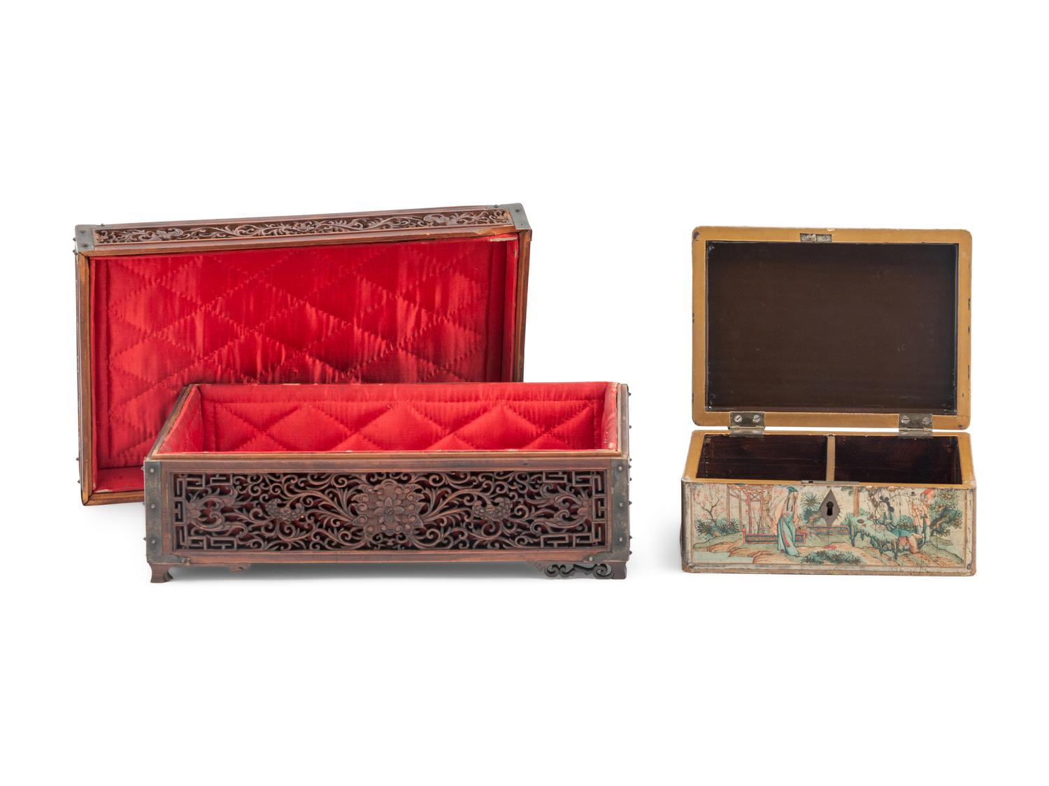 Two Wood Boxes
