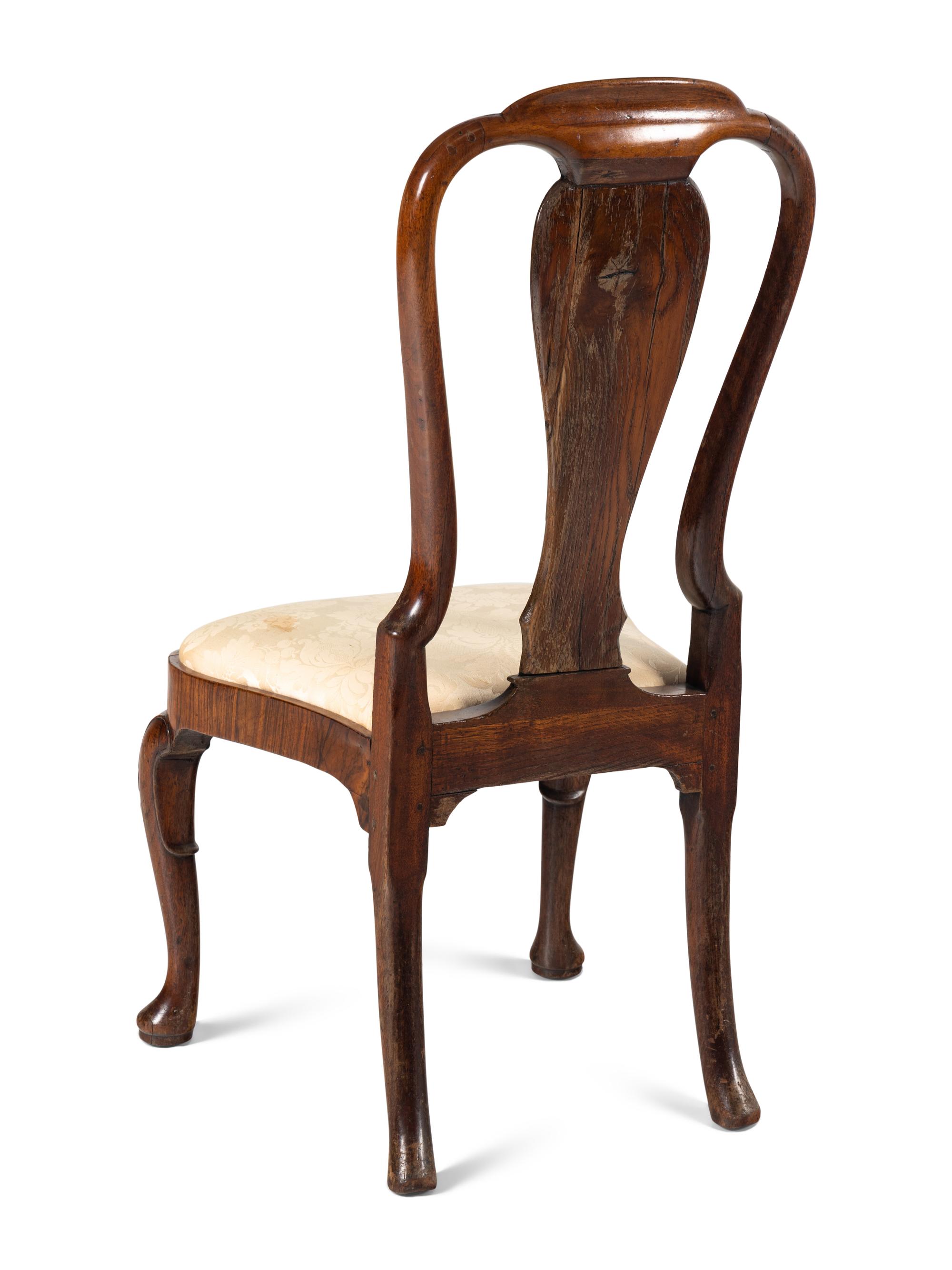 A George II Walnut Side Chair