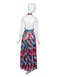 CHANEL, CAR-PRINT HALTER DRESS, 2017