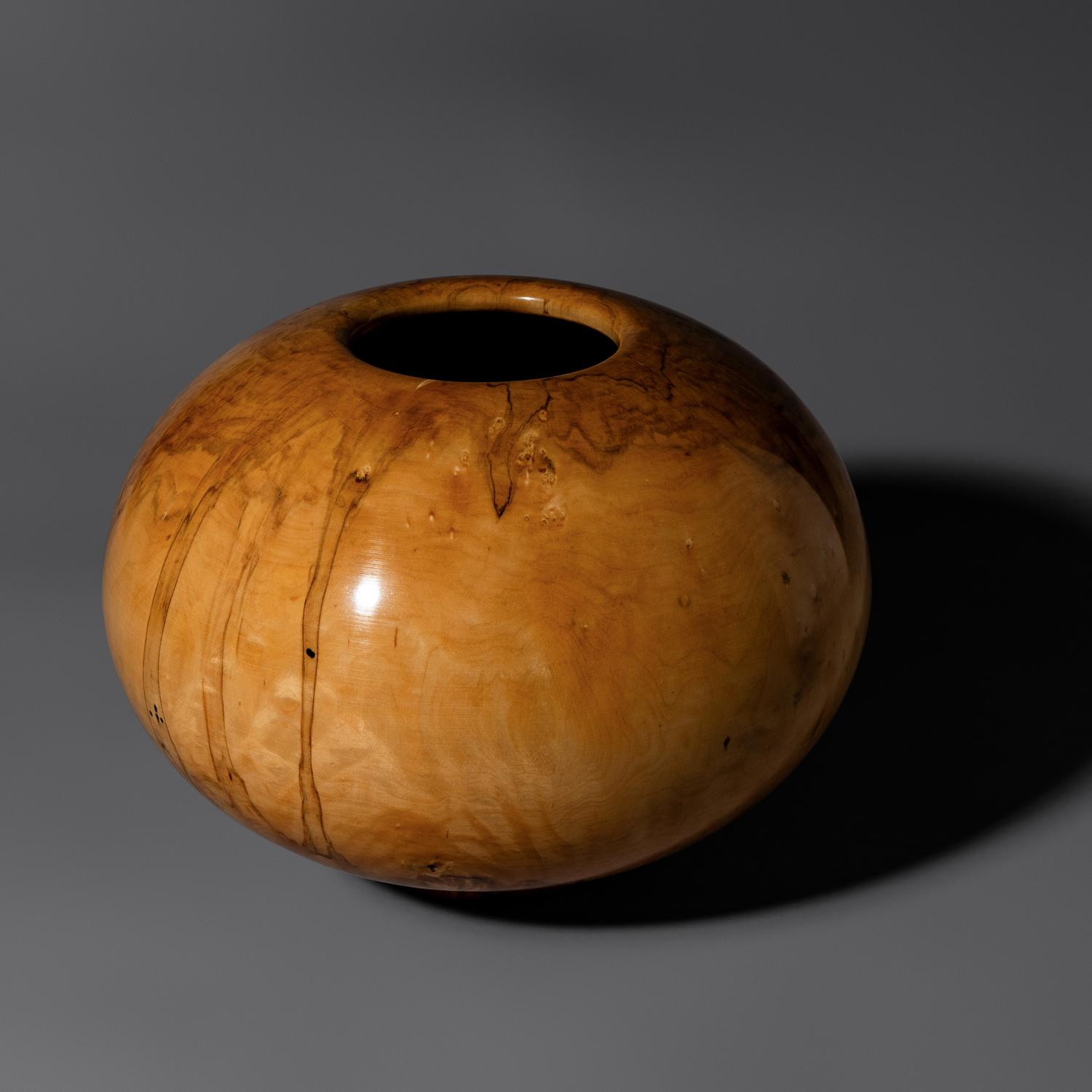 Turned wood bowl