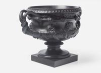 A Large Wedgwood Black Basalt "Warwick" Vase, UK, 19th century
