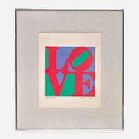 Robert Indiana (American, 1928-2018) The Philadelphia Love (with Poetry: Wherefore The Punctuation of the Heart)