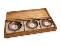 A Set of Three Japanese Silver Sake Cups