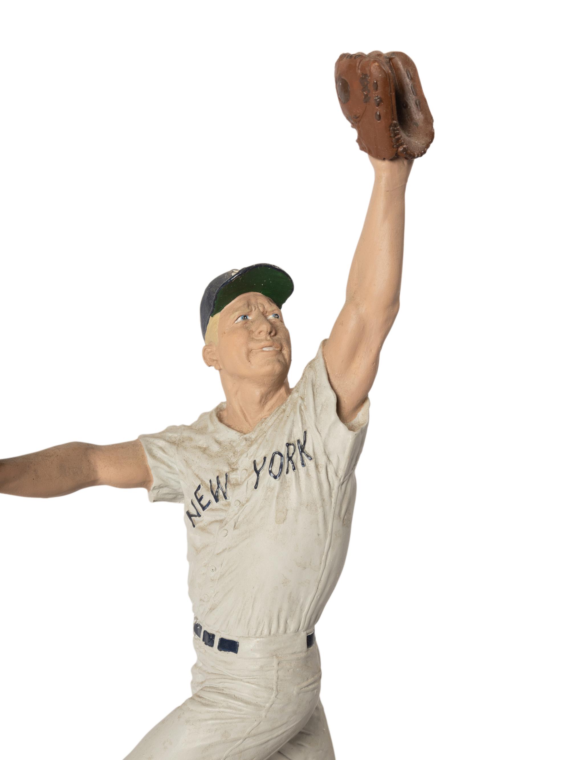 A Mickey Mantle Signed Autograph Salvino Figure,