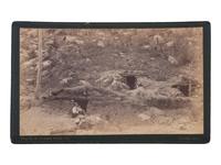 [WESTERN AMERICANA -- MINING]. JACKSON, W.H. (1843-1942), photographer. A "Dug Out." Denver, CO.