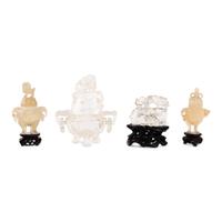 A Group of Four Chinese Hardstone Carvings