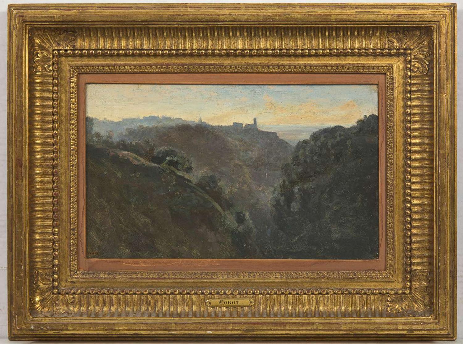 Jean-Baptiste-Camille Corot (French, 1796-1875) - Matinée Brumeuse dans les Montagnes