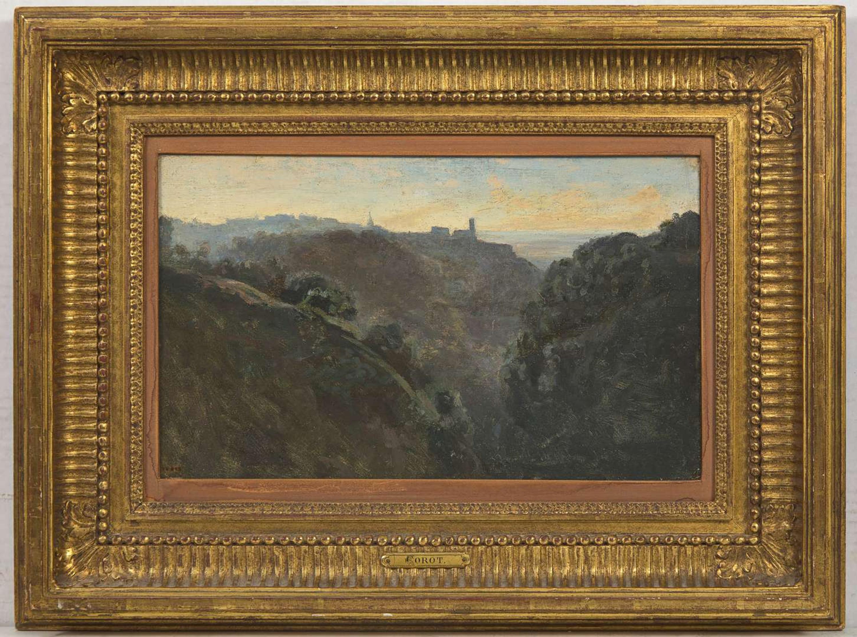 Jean-Baptiste-Camille Corot (French, 1796-1875) - Matinée Brumeuse dans les Montagnes