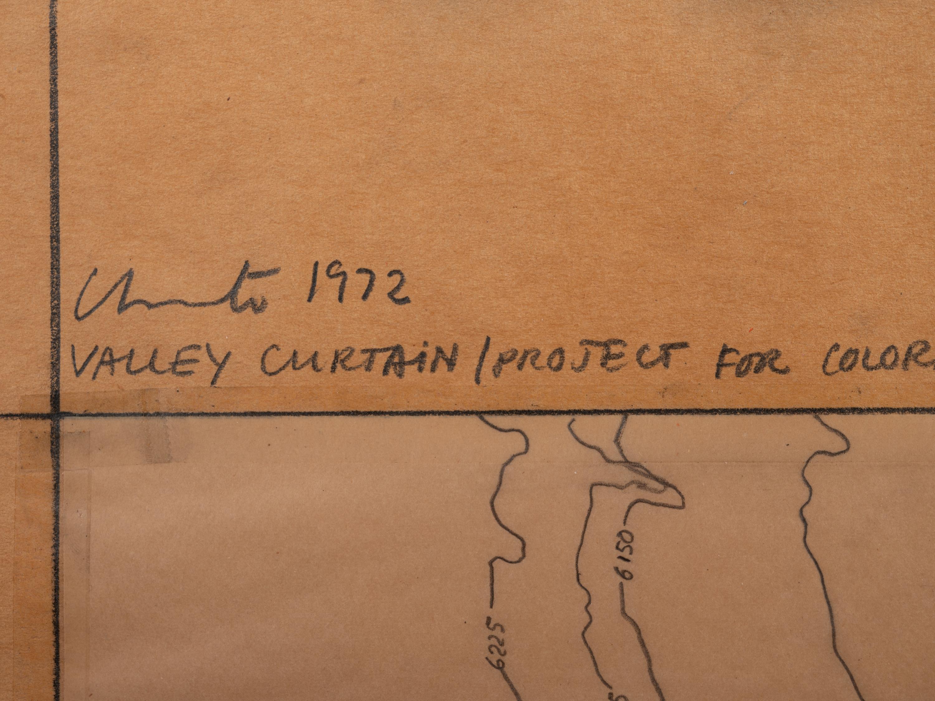 Valley Curtain |Project for Colorado| Grand Hoeback, 7 miles North from Rifle