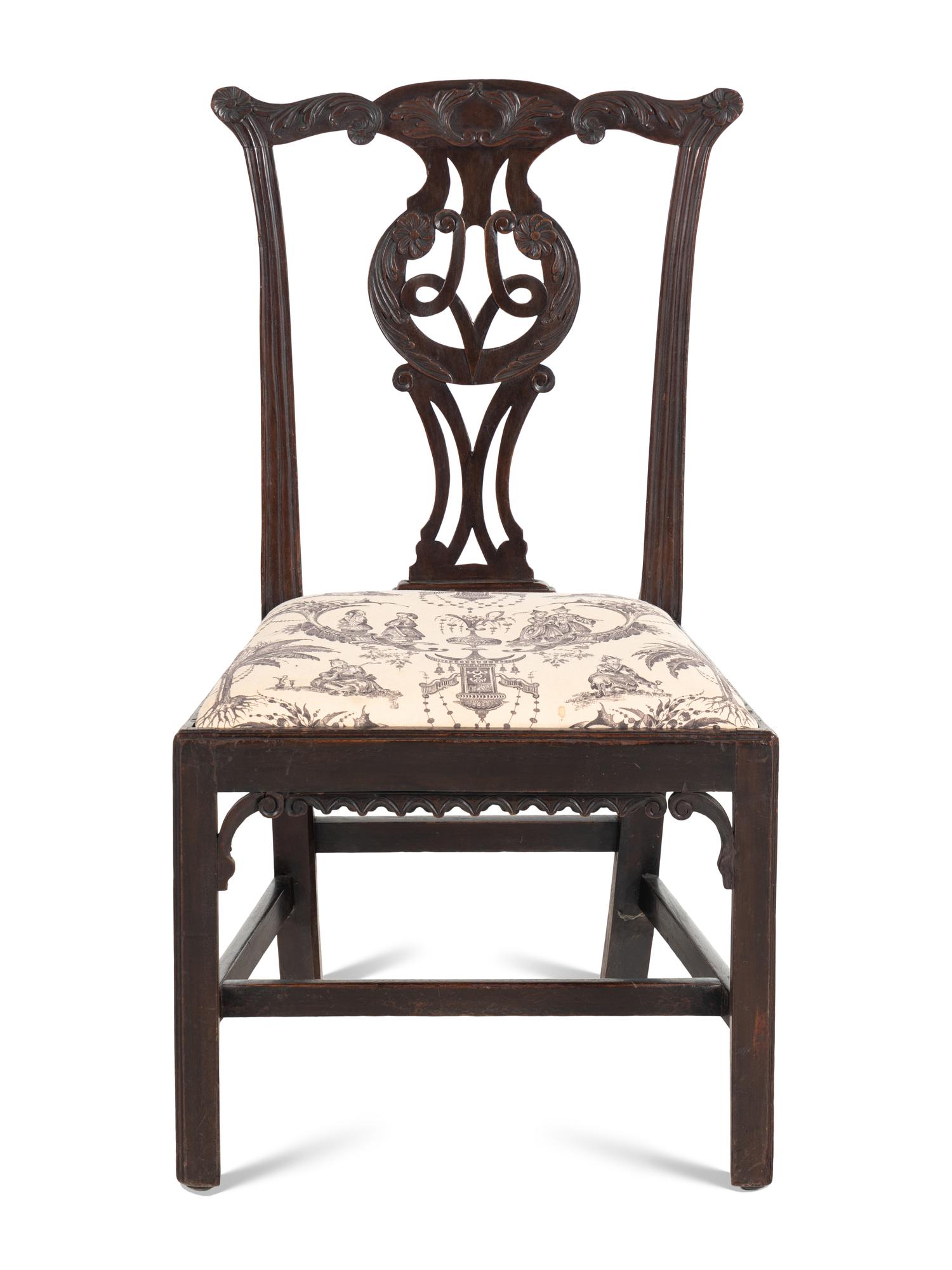 A George III Carved Side Chair