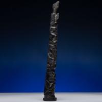 Haida Carved Argillite Model Totem Pole