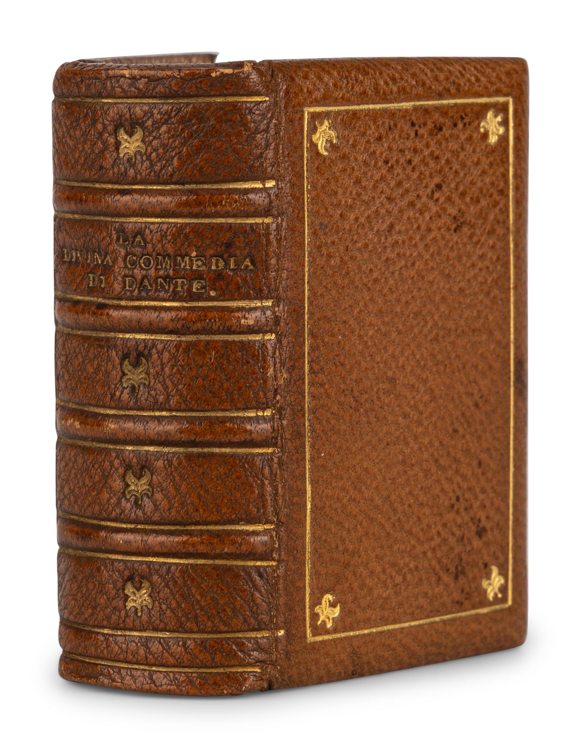 [MINIATURE BOOKS]. ALIGHIERI, Dante (ca 1265-1321). La Divina Commedia di Dante . Milan: Ulrico Hoepli, 1878.