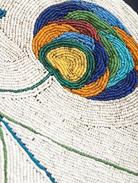 Nez Perce Child's Beaded Hide Cradle