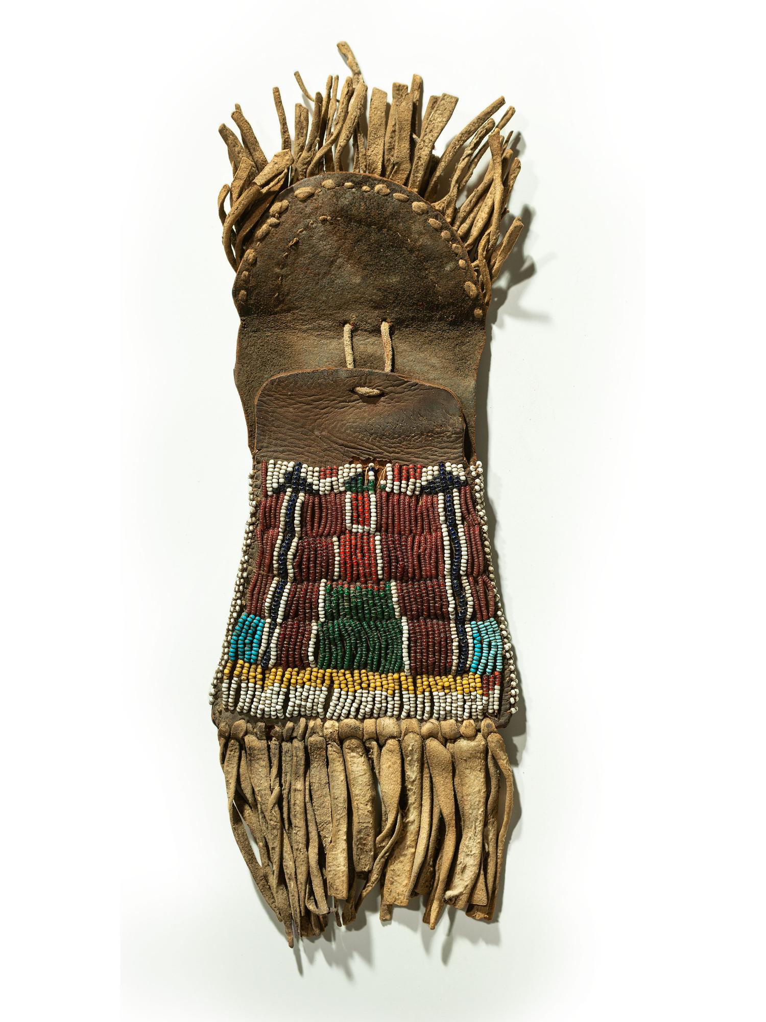 Kiowa Beaded Hide Strike-a-Light Case