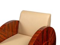 A Pair of Art Deco Style Rosewood Lounge Chairs