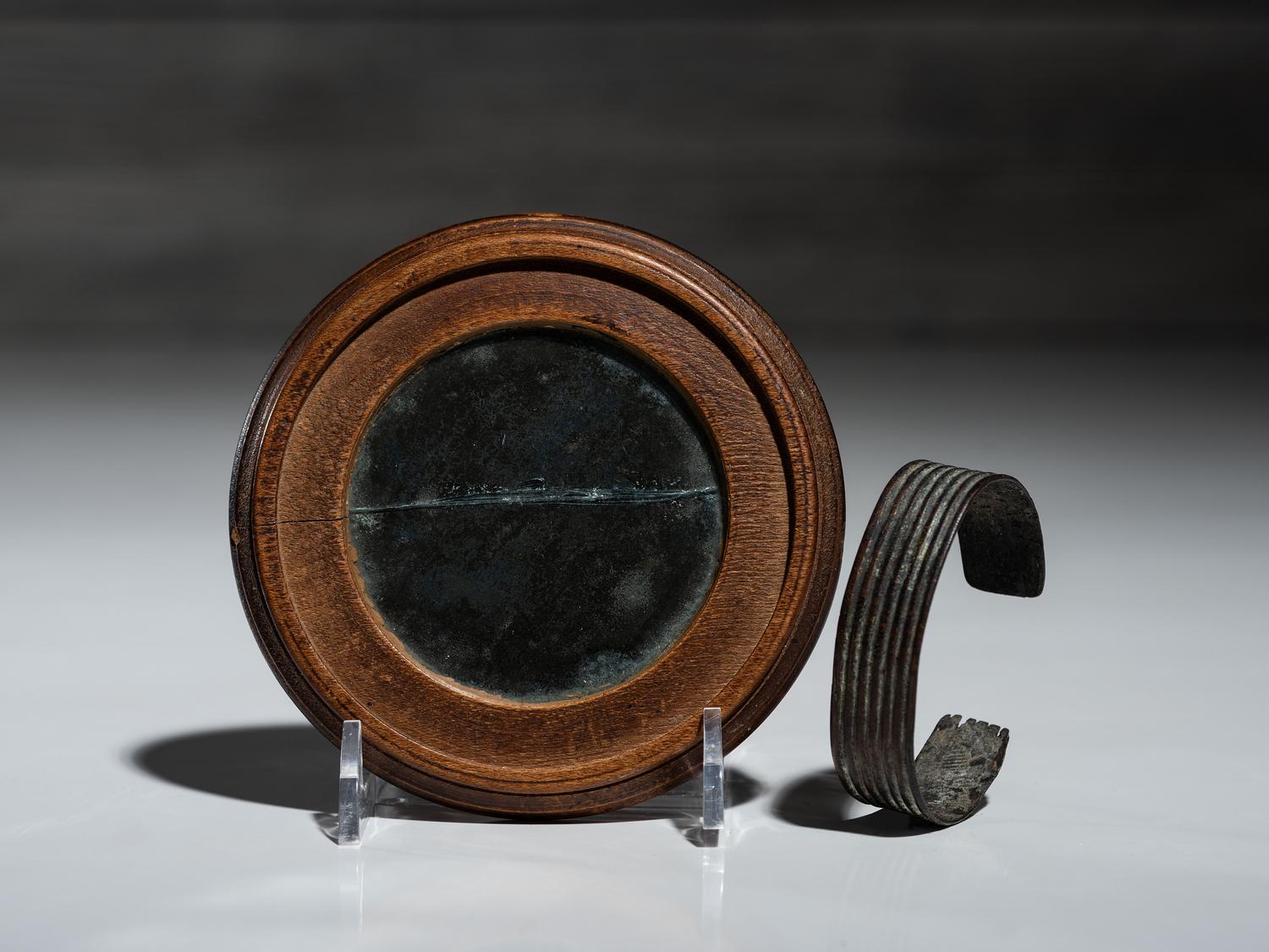 Plains Copper Armband and Trade Mirror