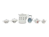 Six Chinese Porcelain Teapots