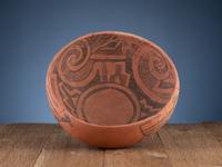 Pinedale Black-on-Red and St. Johns Polychrome Pottery Bowls