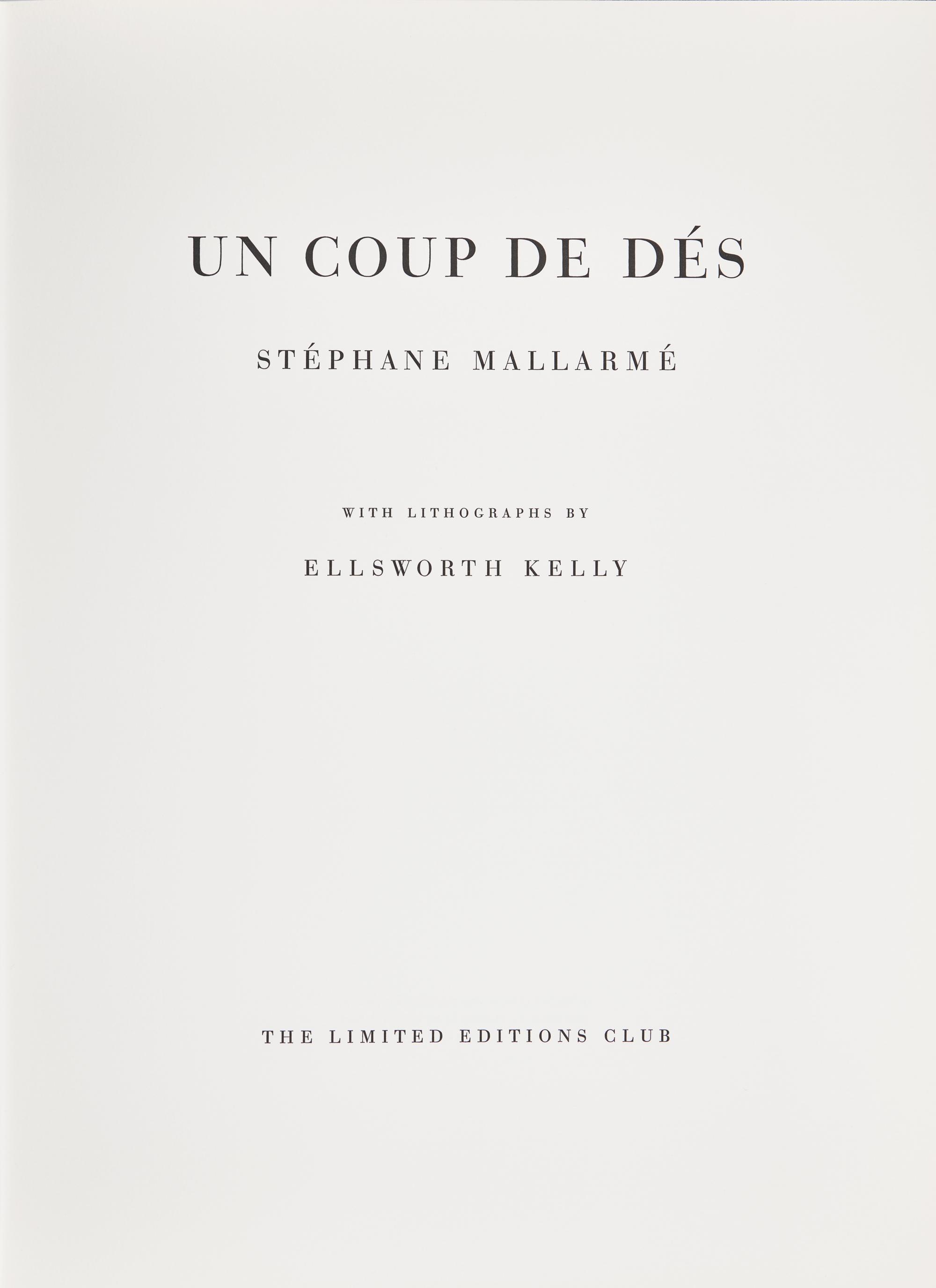 [Limited Editions Club] Mallarme, Stephane. Un coup de des