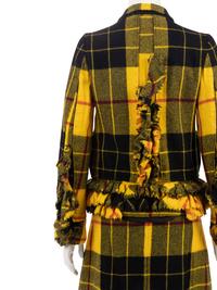 Comme des Garçons Yellow Tartan Plaid Ensemble, Fall 2000