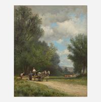 Alfred Wordsworth Thompson (American, 1840-1896) Horse Cart
