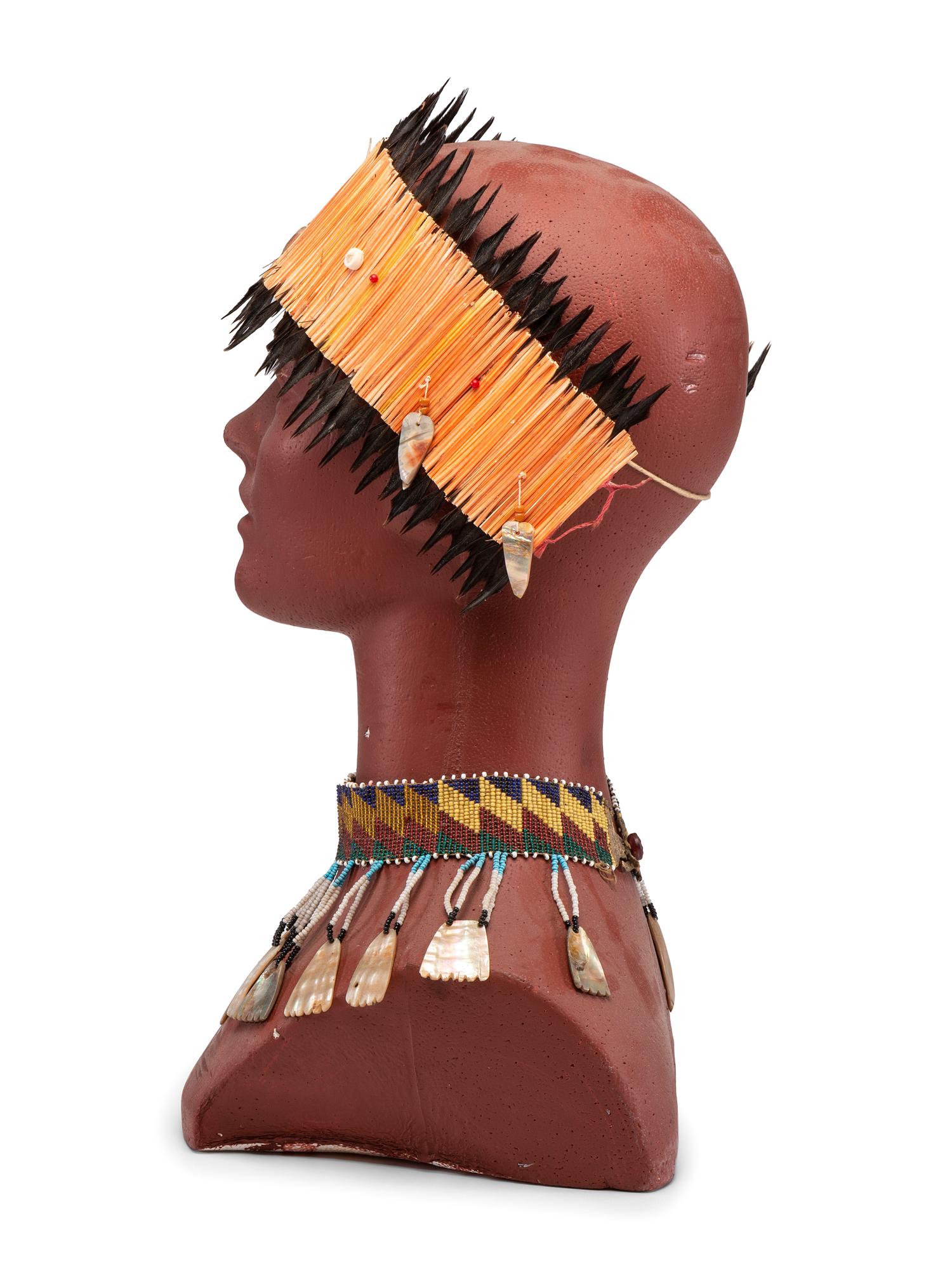 Pomo Headband and Shell Necklace