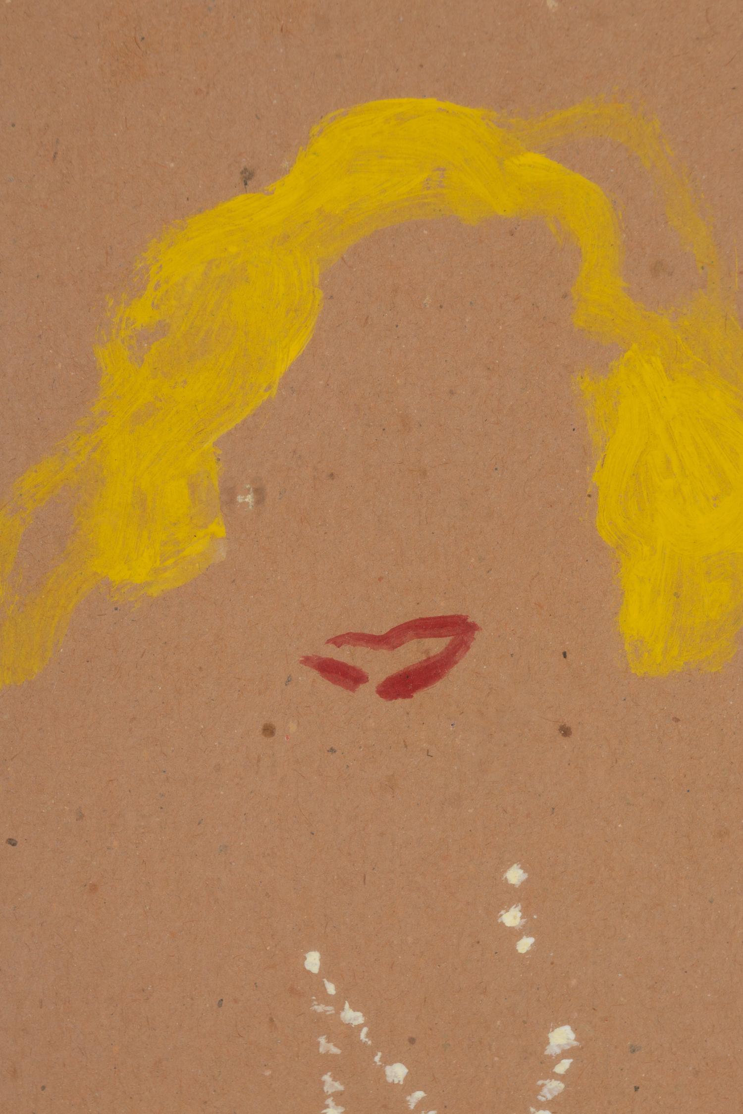 Three Works: Woman with Necklace, Sketch of Donna, Sketch of Superman