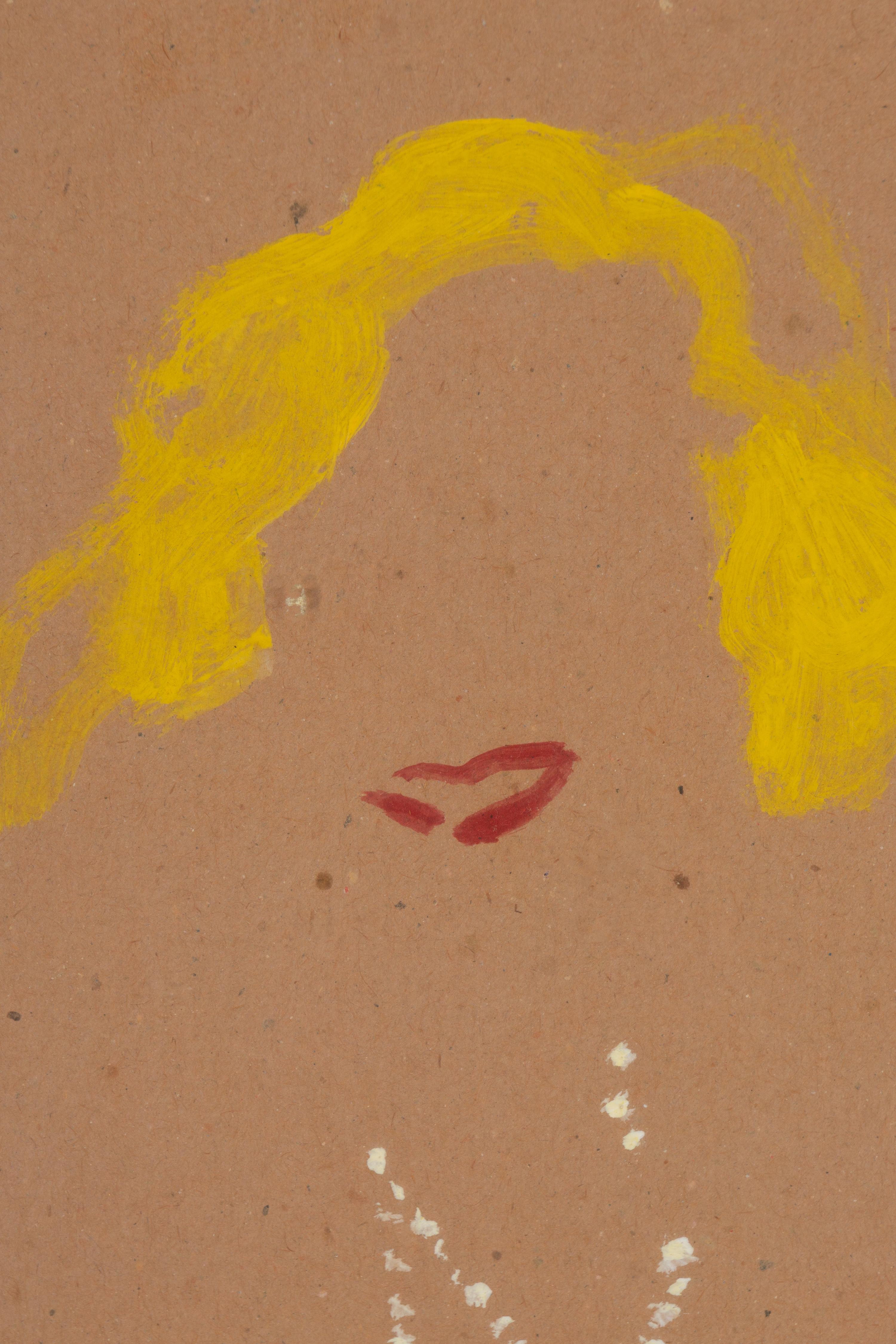 Three Works: Woman with Necklace, Sketch of Donna, Sketch of Superman