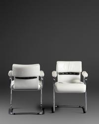 Set of Eight Dining Chairs, c. 1975, Mariani, Italy