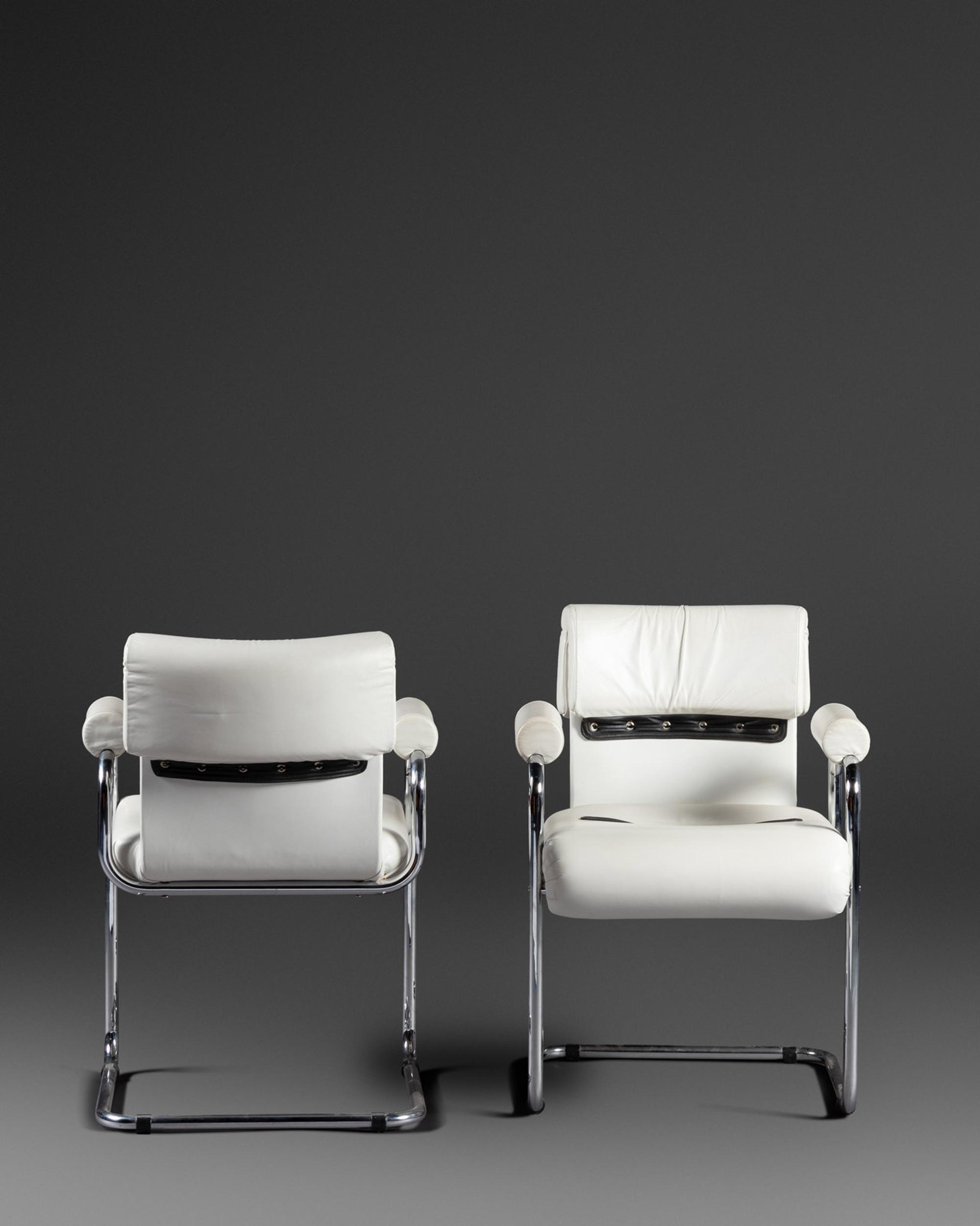 Set of Eight Dining Chairs, c. 1975, Mariani, Italy