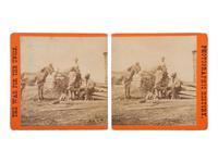 [CIVIL WAR]. BRADY, Mathew, photographer. All the live stock on Mr. Gill's plantation after the Battle of Gettysburgh. New York: E. & H. T. Anthony & Co., [1863].