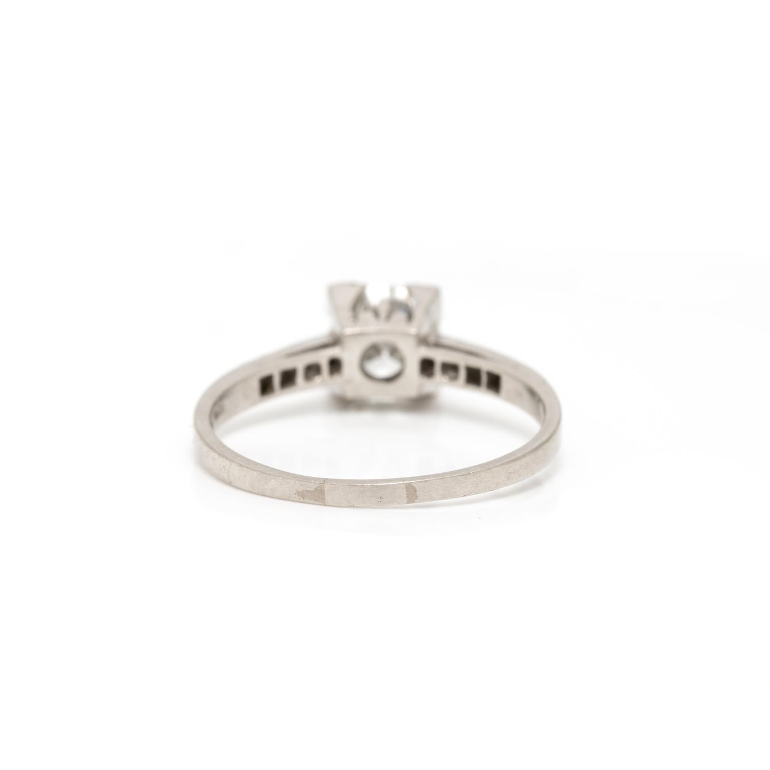 PLATINUM AND DIAMOND RING