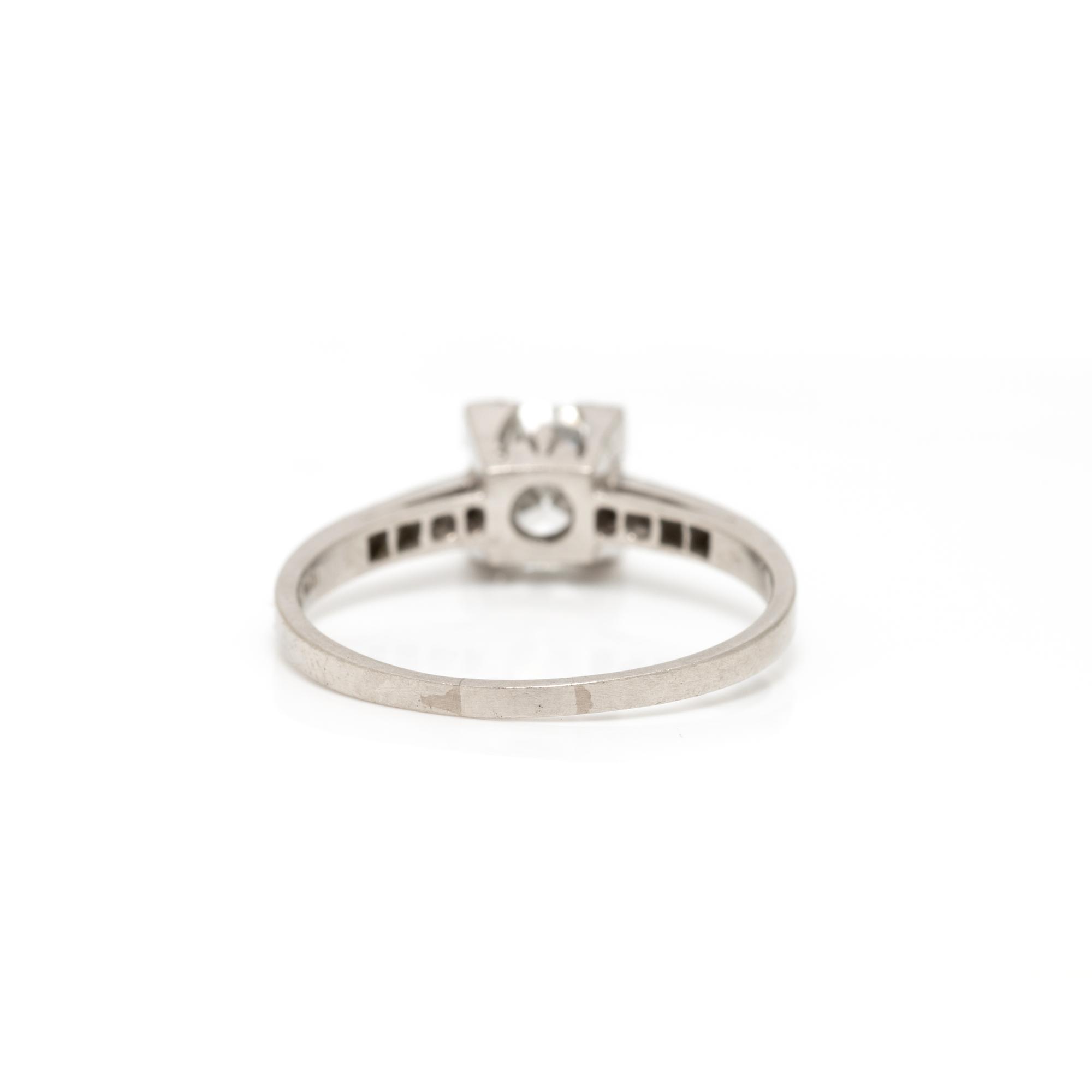 PLATINUM AND DIAMOND RING