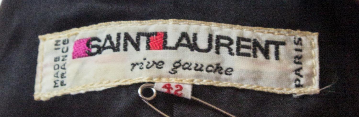 An Yves Saint Laurent Burgundy Velvet Jacket, Size 42.
