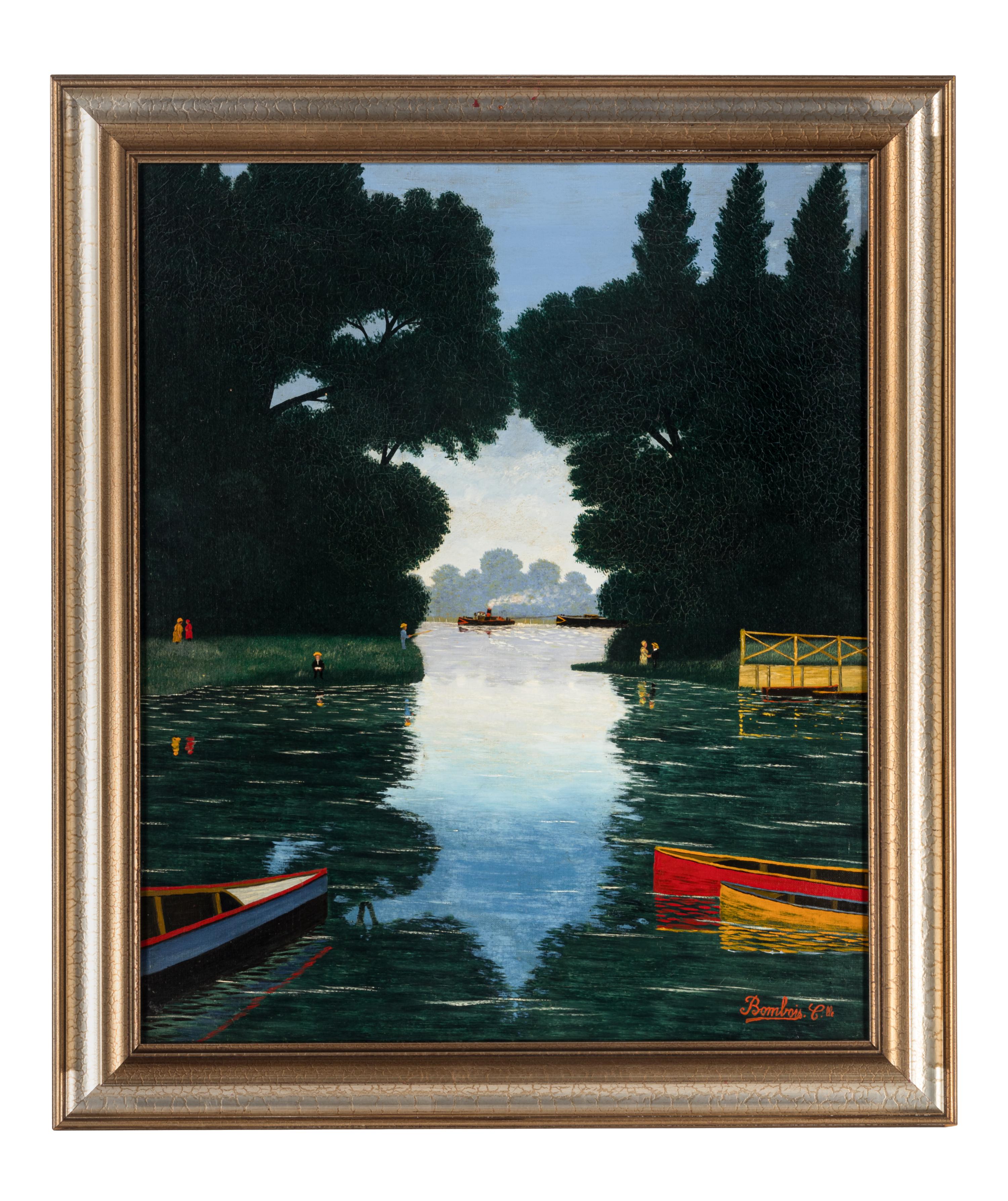Untitled (Boats on a Lake)