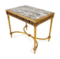 A Louis XVI Style Giltwood Table