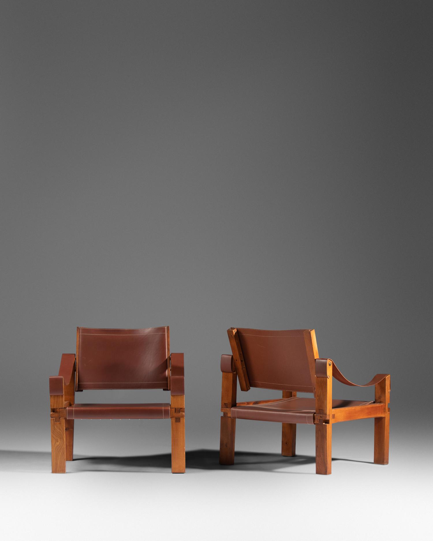 Pair of Lounge Chairs, model S10, Meubles Chapo, France