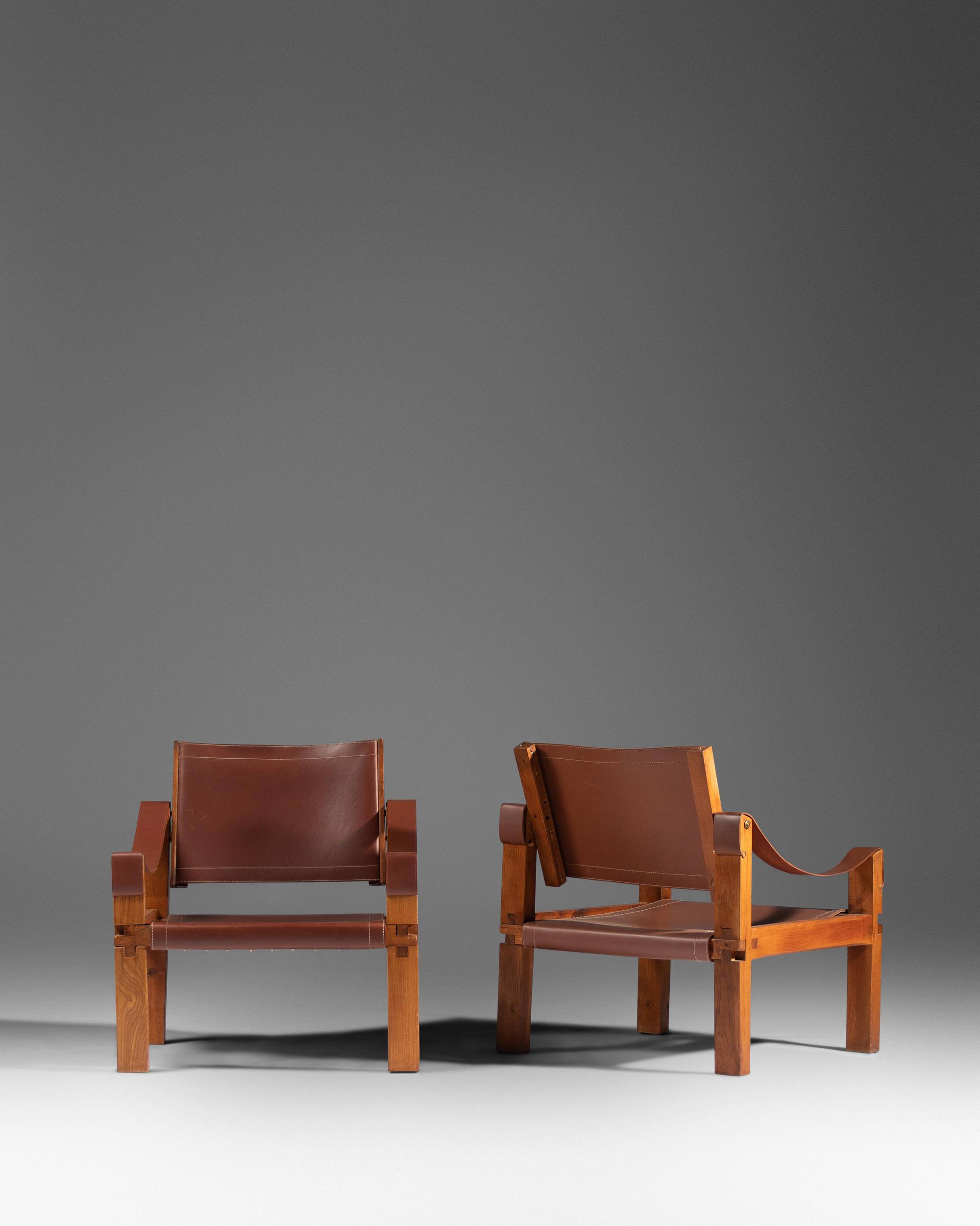 Pair of Lounge Chairs, model S10, Meubles Chapo, France