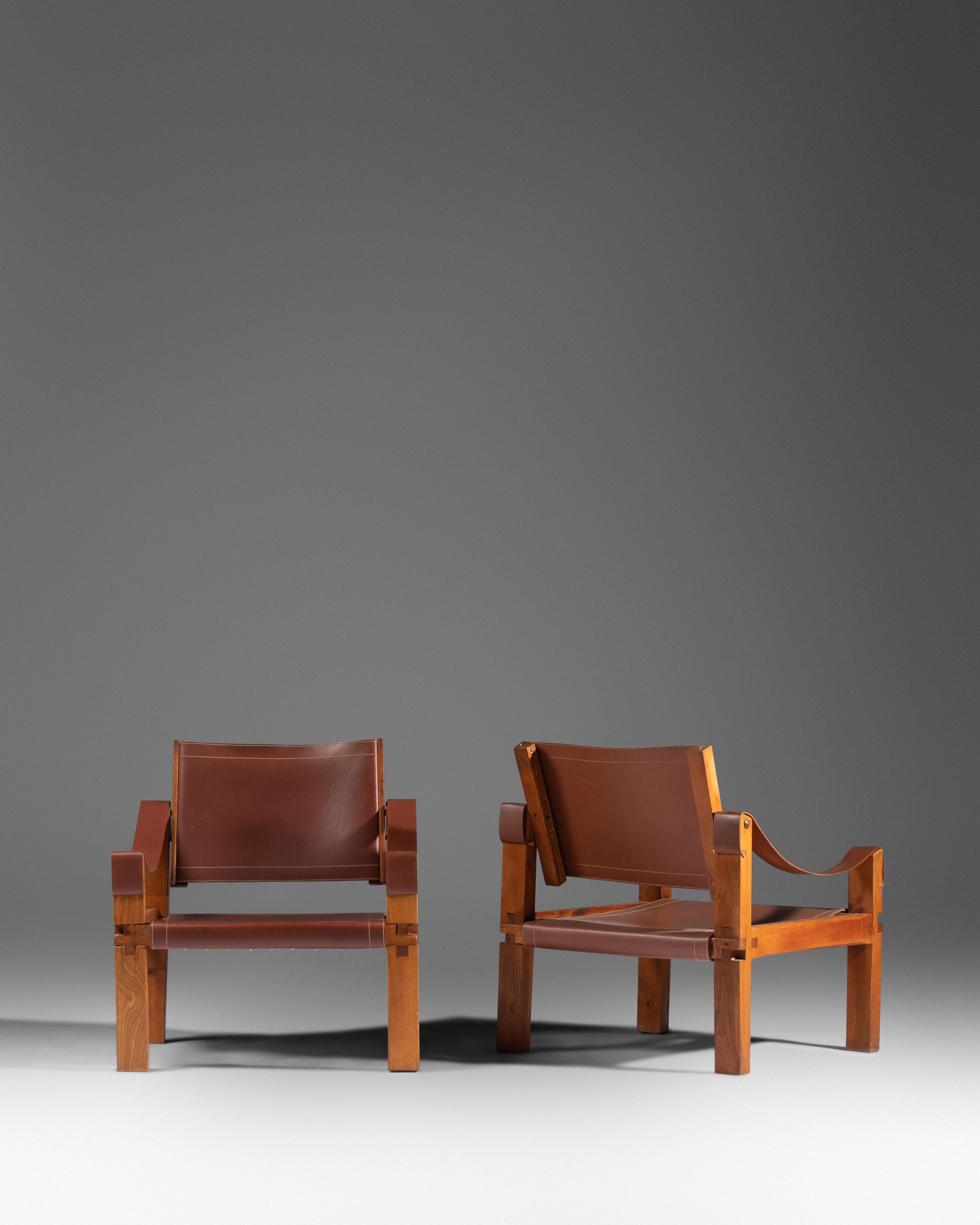 Pair of Lounge Chairs, model S10, Meubles Chapo, France