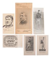 [CARLISLE INDIAN SCHOOL]. Postcards featuring school campus and notable subjects, incl. Jim Thorpe.