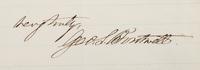 [AUTOGRAPHS]. Signatures of 19th-century American military and political figures.