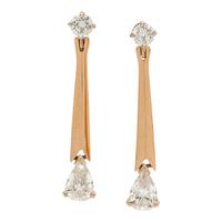 YELLOW GOLD AND DIAMOND EARRINGS