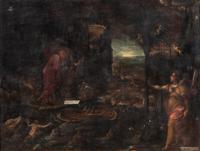 French School, late 16th/early 17th century — Dream of Raphael: Allegory of Life