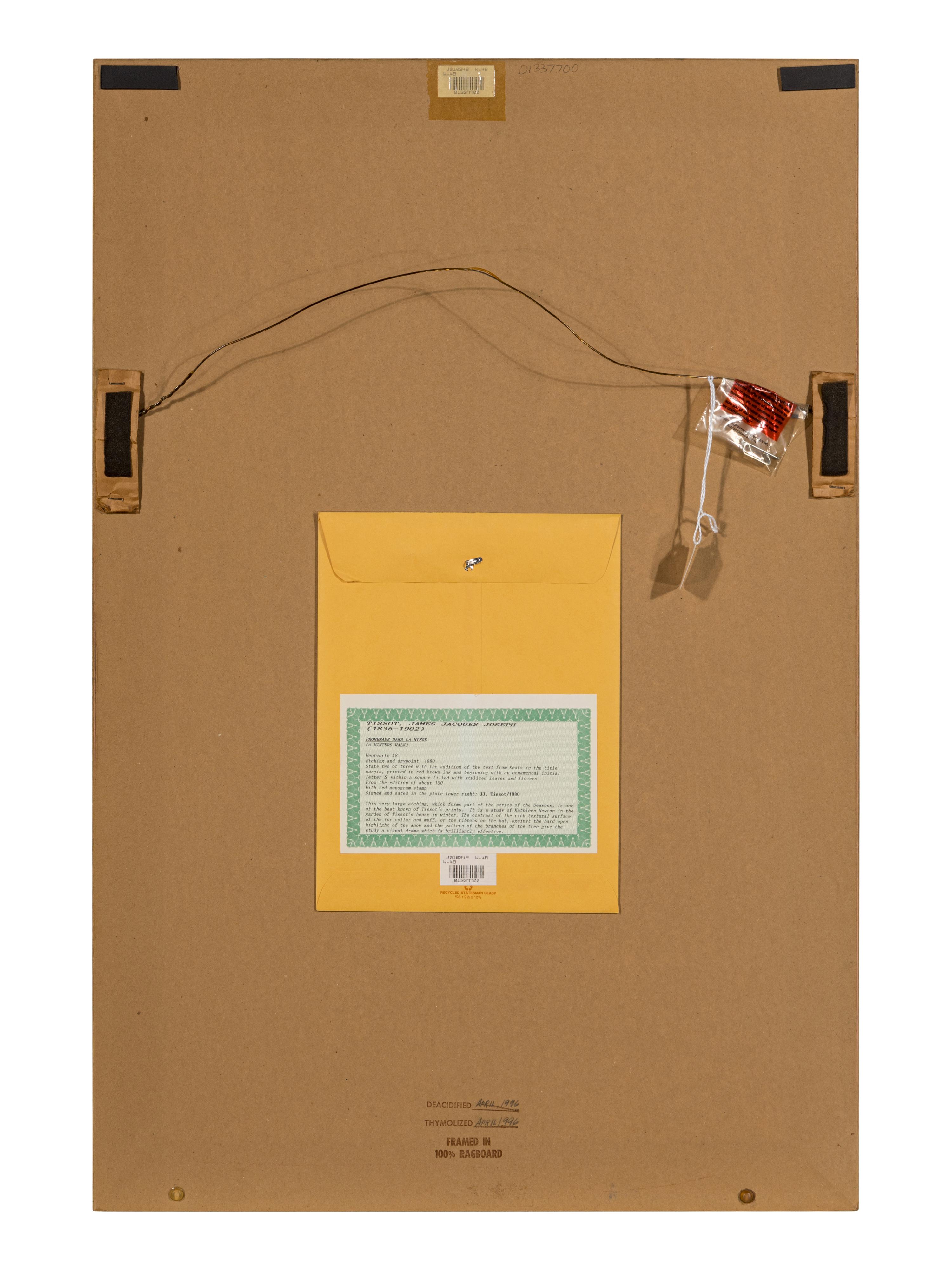 Promenade dans la neige (A Winter's Walk) , 1880