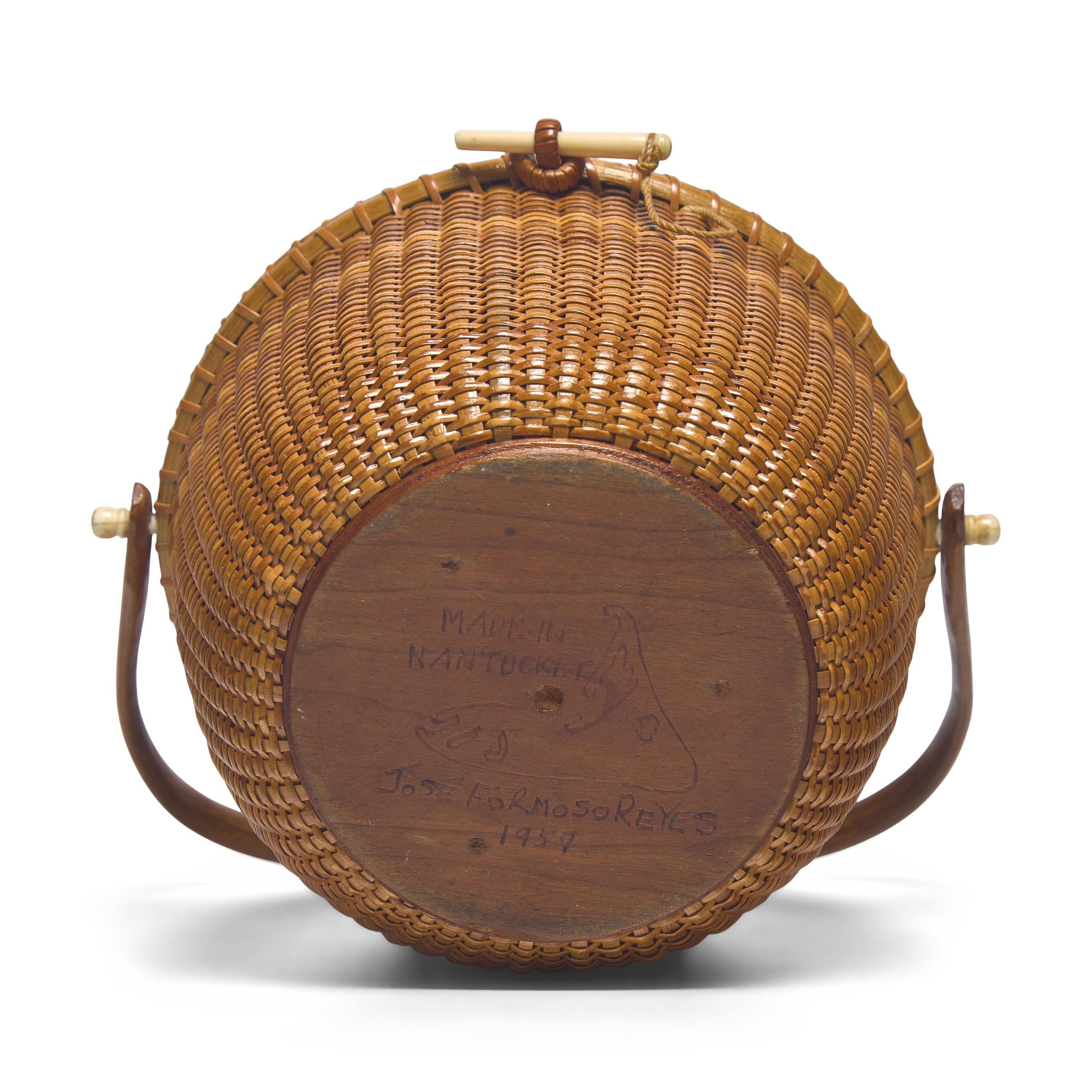 A Nantucket Friendship Basket, Jose Formoso Reyes (1902-1980) Nantucket, Massachusetts, Dated 1957